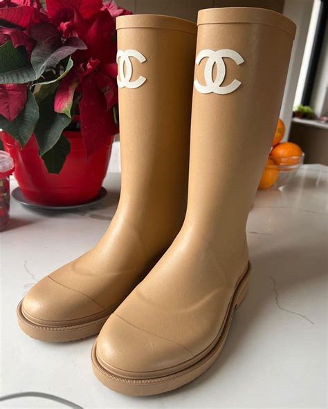 chanel women's snow boots|Chanel rain boots size 36.5.